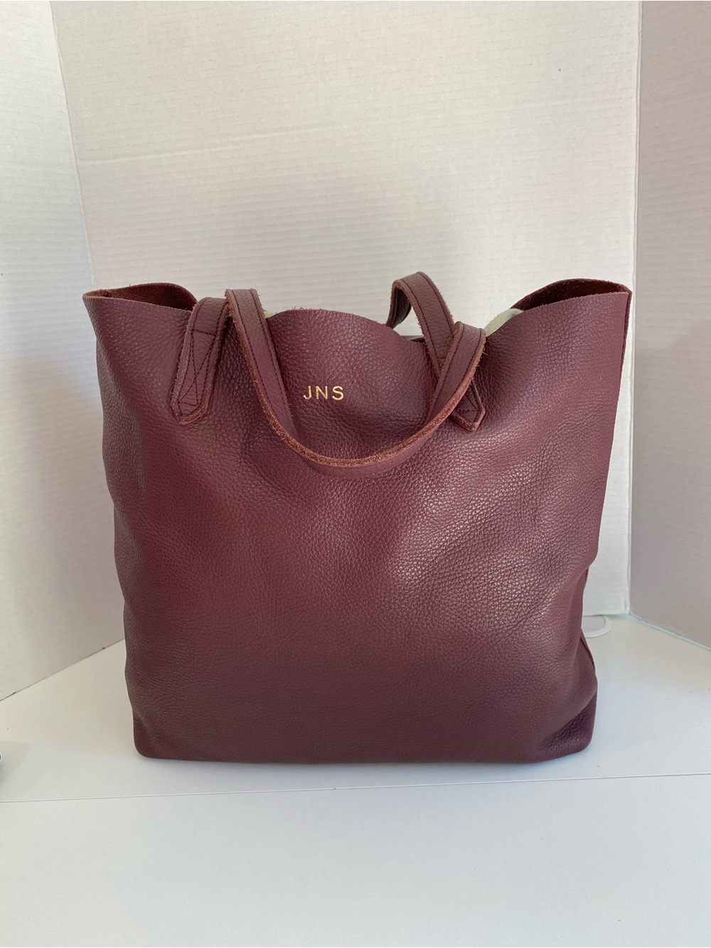 Cuyana Easy Tote In Mahogany